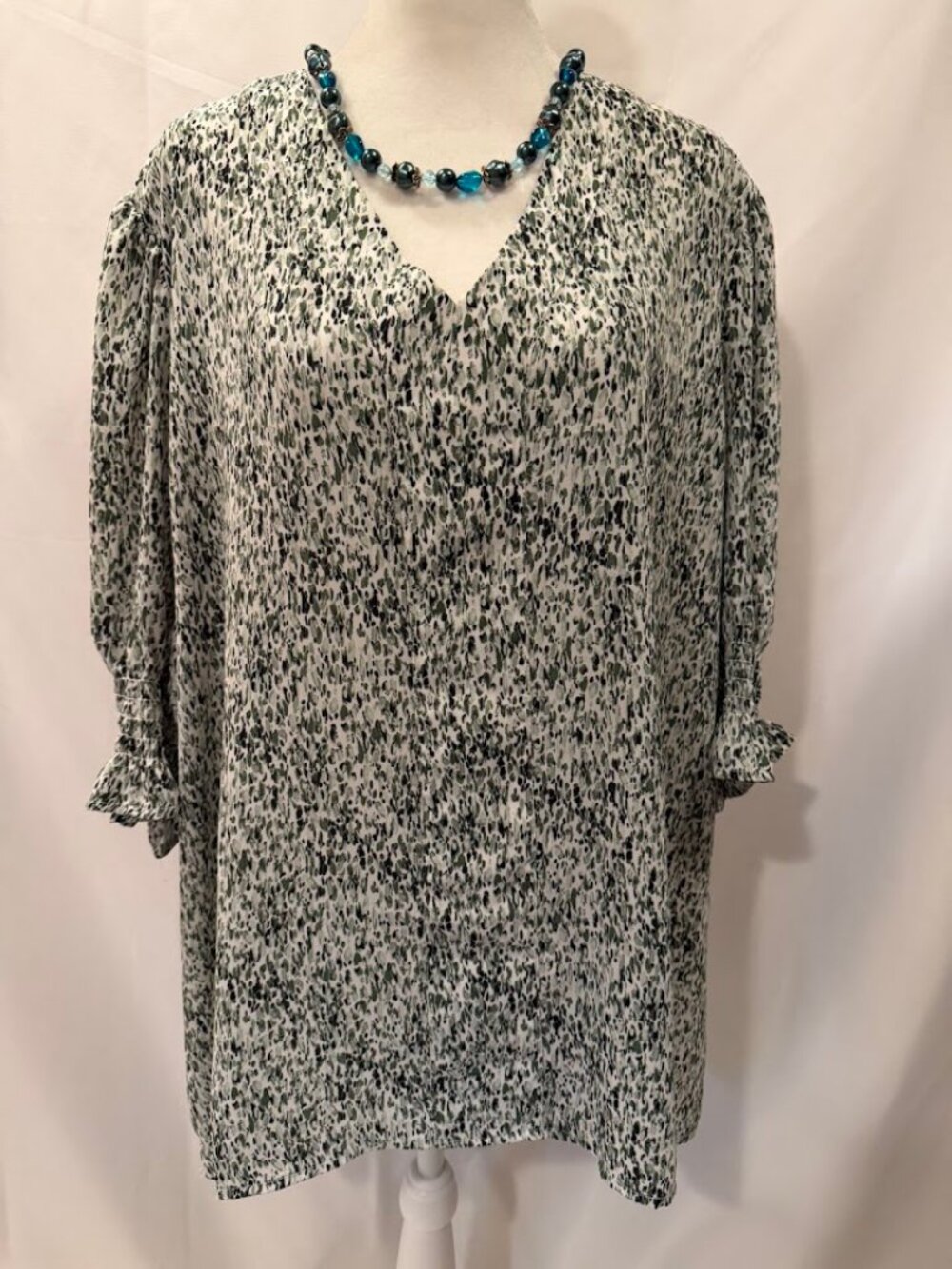 JONES NEW YORK Multicolor Top with Short Sleeves - 3x